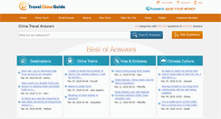 Desktop Screenshot of answers.travelchinaguide.com