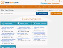Tablet Screenshot of answers.travelchinaguide.com